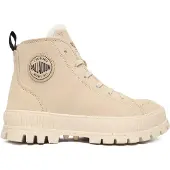 Palladium Veterlaarsjes 'Pallashock' lichtbeige / zwart
