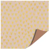 Kassaplan Toonbankrol 50cm Lots Of Love Gold/bruin Goud goud Papier Cadeaupapier