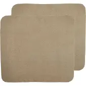 Meyco Baby Uni aankleedkussenhoes - 2-pack - badstof - taupe - 85x75cm