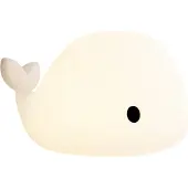 QAZQA Tafellamp wit 50cm incl. LED dimbaar IP54 oplaadbaar - Baby Whale