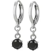 NAEMI Oorbellen zwart / zilver