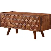 Wohnling Tv-meubel TV- sheeshamhout 92 cm breed