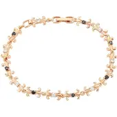 Gaya Armband rose-goud / zwart