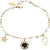 NAEMI Armband goud / zwart