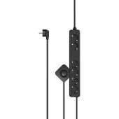 Hama Stekkerdoos - 6-voudig - 3m kabel - met voetschakelaar - Zwart