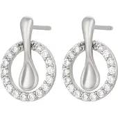 NAEMI Oorbellen zilver / transparant