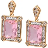 NAEMI Oorbellen rose-goud / rosa / transparant