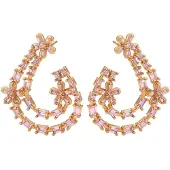 NAEMI Oorbellen goud / lila
