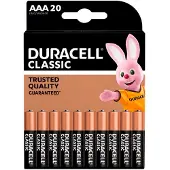 Duracell Classic 20x AAA-Batterijen