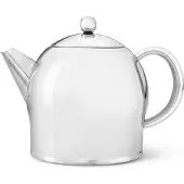Bredemeijer - Theepot dubbelwandig Minuet Santhee - 1,4 liter - RVS - Glans