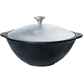 Texas Club | kazan | wok | gietijzer | aluminium deksel | 8 L