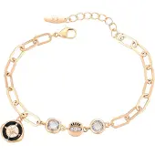 Gaya Armband goud / zwart