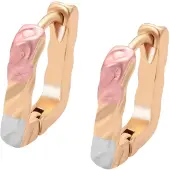 Gaya Oorbellen lichtblauw / rose-goud / pink