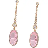 NAEMI Oorbellen goud / rosa