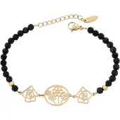 NAEMI Armband goud / zwart