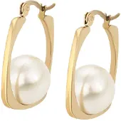 NAEMI Oorbellen goud / parelwit