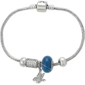 NAEMI Armband blauw / zilver / transparant