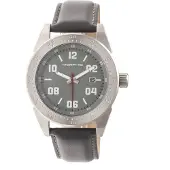 Morphic M63-serie horloge met leren band en datum