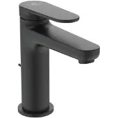 Ideal standard Cerafine Nuovo - Wastafelkraan met afvoer, zijdeglans zwart BD908XG