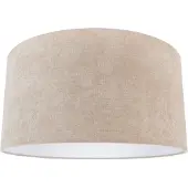 QAZQA Stoffen lampenkap lichtbruin rond 50/50/25