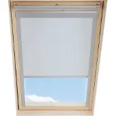 Unyqoos Verduisterend Rolgordijn passend op VELUX Dakramen M08, 308, Wit