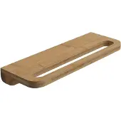 Gedy Himalaya plank met handdoekhouder 400x145mm, bamboe