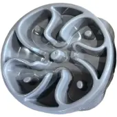 Pawise Slow Feeder Flower Grijs - Hondenvoerbak - Ø22x5 cm