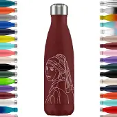 FLASKE Lady - RVS Drinkfles van 500ML- Geschikt als waterfles, thermosfles en thermoskan
