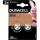 Duracell 2x Lithium CR2016 3V - 2 stuks