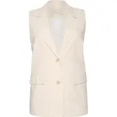 KAFFE CURVE gilet zand female | Maat: 48