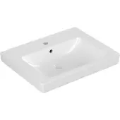 Villeroy & Boch Subway 2.0 meubelwastafel 60x47cm 1 kraangat met overloop wit 7113F001
