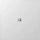 Polysan Treneca Gegoten marmeren douchebak 100x100cm, snijdbaar volgens uw wensen, wit mat