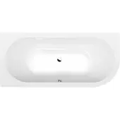 Hak Handelsagentur Koch Viva L asymmetrisch bad 185x80x47cm, wit