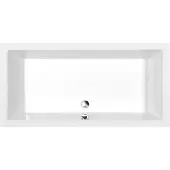 Polysan Deep Rechthoekige douchebak met ondersteuningsframe 150x75x26cm, wit