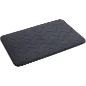 Gedy Mousse Badmat, 50x80cm, 100% polyester, antislip, antraciet