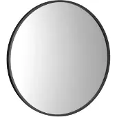 Sapho Notion Slim Ingelijste spiegel, rond, ø 40cm, zwart mat