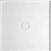 Polysan Mirai Alkoof gekweekte marmeren douchebak, 90x90x1,8cm, wit
