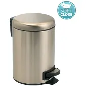Gedy Potty Soft Close pedaalemmer 5l, goud mat