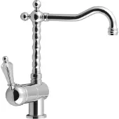 Sapho Kirké Crystal Keukenkraan hendel kristal, chroom