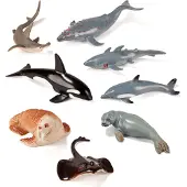 Miniland Figures Of Marine Animals 8 Units Veelkleurig Kinderen
