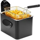 Frifri Expert F1905A Frituurpan 3.5L | 3200W | Koude Zone Technologie | RVS Kuip | Voor max 1 kg Friet | Antraciet | 10 Jaar Garantie | Made in België