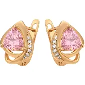 NAEMI Oorbellen goud / rosa / transparant