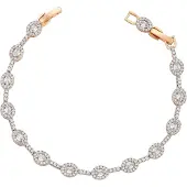NAEMI Armband rose-goud / transparant