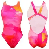 Turbo Brush Brush Swimsuit Oranje,Roze 7-8 Years Meisje