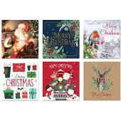 Benza 30 Traditionele Engelse kerstkaarten - ENGELSTALIG - 12 x 12 cm