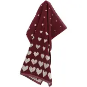 Bunzlau Castle Hearts keukendoek 53x60 Burgundy