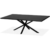 Maxfurn Eettafel Broadway - 160 cm - Meubelpanelen - Noir -