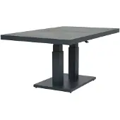 Qopps Tuintafel Gooks - hoogte verstelbaar - Aluminium - Antraciet -