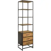 Tower Living Boekenkast Felino - Recycled Teak - Metaal -