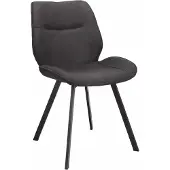 WGXL Collection Eetkamerstoel Maddie - Microvezel - Antraciet -